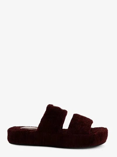 CELINE CELINE WOMEN TRIOMPHE FUR SHEARLING SLIDES