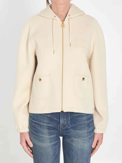 Celine Triomphe Jacket In Neutral