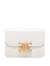 Celine Card Holder With Flap Triomphe In Lizard In Multi