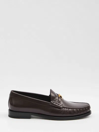 Celine Women Triomphe Luco Loafer In Brown
