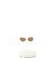 Celine Gold Rose Brown Triomphe 01 Metal Sunglasses In Brown