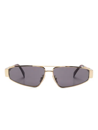 Celine Women Triomphe Metal 05 Sunglasses In Gold