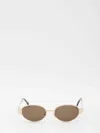 Celine Women Triomphe Metal Sunglasses In Brown