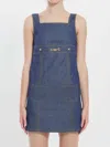 Celine Empire Unwashed Denim Mini Dress