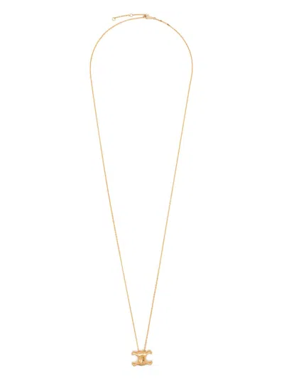 Celine Women Triomphe Necklace In Multi
