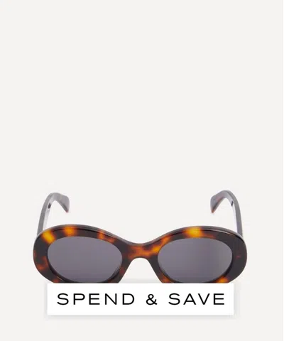Celine Women's Triomphe Oval Acetate Sunglasses