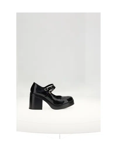 Celine Triomphe Perforated 90 Babies Decolletes Women In Black