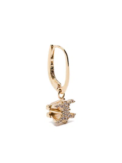 Celine Women Triomphe Solitaire Earrings In Gold
