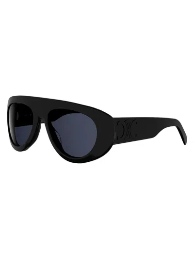 Celine Aviator-style Acetate Sunglasses In Black