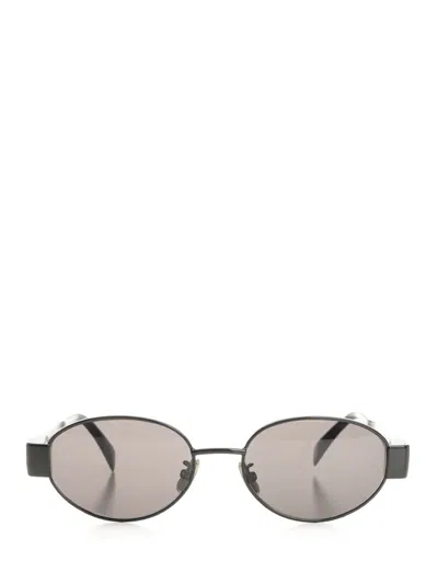 Celine Women "triomphe" Sunglasses In Gold