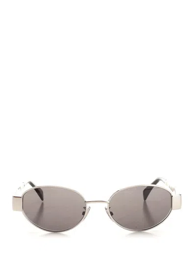 Celine Women "triomphe" Sunglasses In Brown