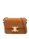 Celine Women Triomphe Teen Leather Crossbody Bag In Multi