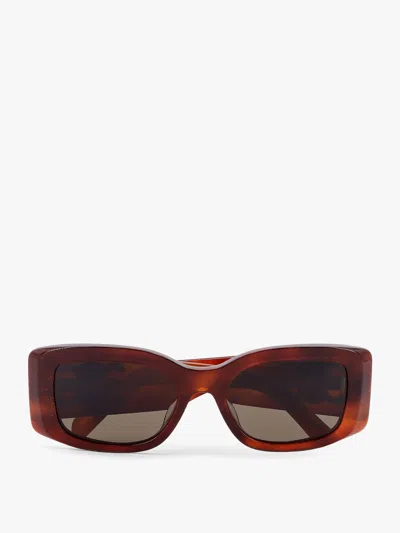 Celine Women Triomphe Xl 01 Acetate Sunglasses With Leather Glasses Case In Multi