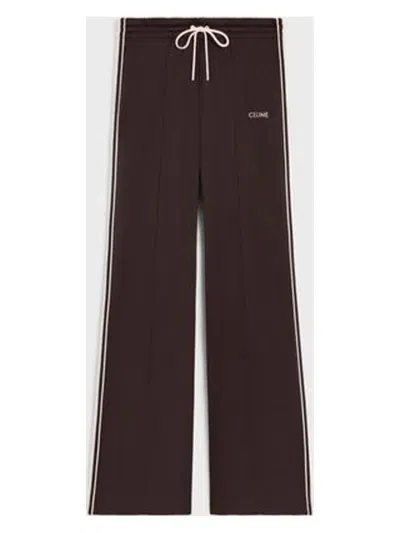 Celine Women's Vintage Double Knitted Sweatpants In 19dq