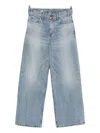Celine Women Wide-leg Denim Jeans In Blue