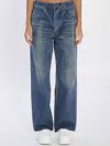 Celine Women Wide-leg Jeans In Blue