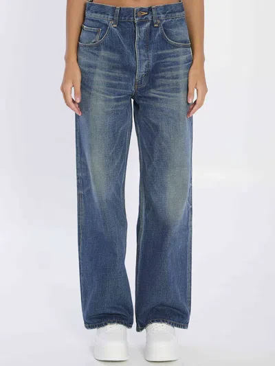 CELINE CELINE WOMEN WIDE-LEG JEANS