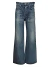 Celine Women Wide-leg Jeans In Blue