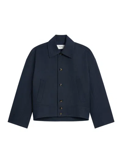 CELINE CELINE WOMEN WOOL AND COTTON GABARDINE JACKET