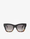 Celine Cl4004in 5005k Cat Eye Sunglasses With Gradien Roviex Lens In Black