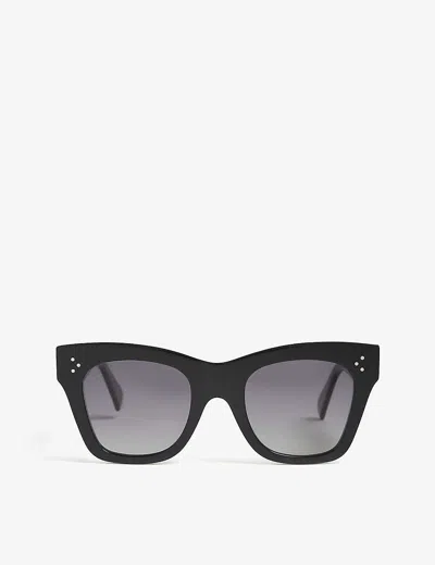 CELINE WOMENS CL4004IN CAT-EYE-FRAME SUNGLASSES BLACK,20110901
