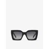 Celine Womens Black Cl40130i Square-frame Acetate Sunglasses In Black