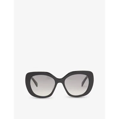 Celine Womens Black Cl40226u Butterfly-frame Acetate Sunglasses