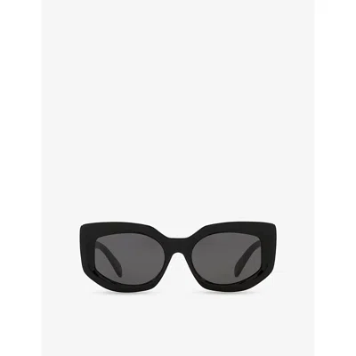 Celine Womens Black Cl40277f Bold 3 Dots Butterfly-frame Acetate Sunglasses