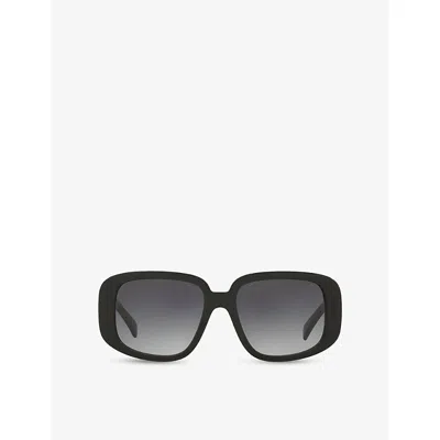 Celine Womens Black Cl40299u Square-frame Acetate Sunglasses