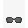 Celine Womens Black Cl40304u Square Acetate Sunglasses