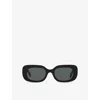 Celine Womens Black Cl000476 Bold 3 Dots Cl40287u Rectangle-frame Acetate Sunglasses