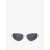 Celine Womens Grey Cl40293u Square-frame Metal Frame