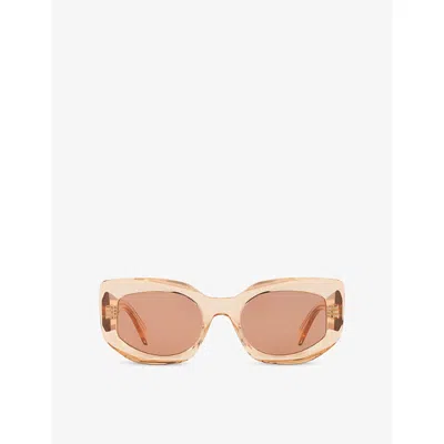 Celine Womens Cl40277i Square-frame Acetate Sunglasses Cream