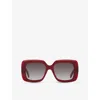 Celine Woman Sunglasses Bold 3 Dots Cl40263i In Red