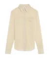 Celine Wool And Cashmere Carriage Pattern Shirt In Nude