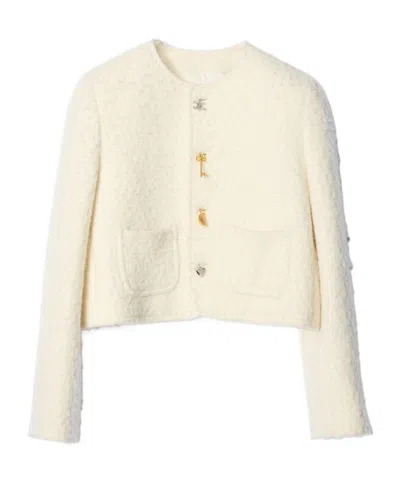 Celine Wool And Cashmere Jacket In White
