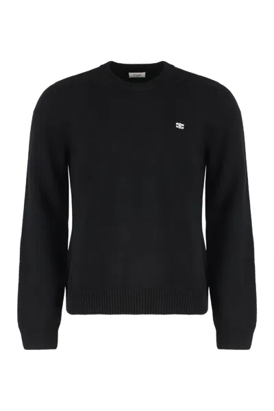 Celine Wool And Cashmere Sweater In Black
