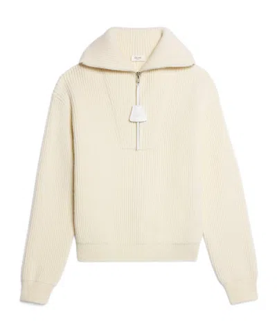 Celine Wool And Cashmere Sweater In Neutral