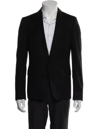 Pre-owned Celine Wool Animal Print Blazer W/ Tags In Black