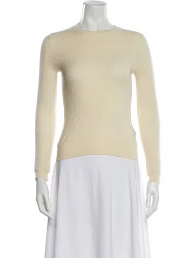 Pre-owned Celine Wool Bateau Neckline Sweater In Neutral