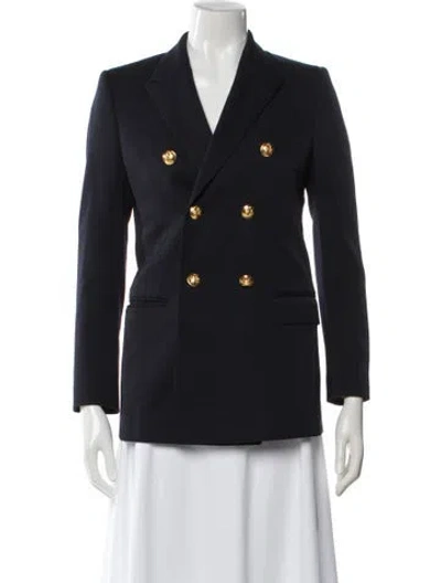 Pre-owned Celine Wool Blazer In Blue