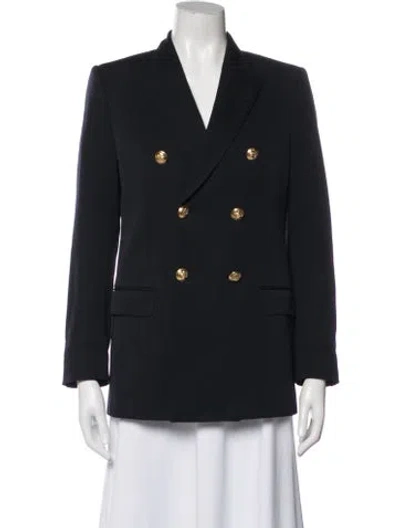 Pre-owned Celine Wool Blazer In Blue