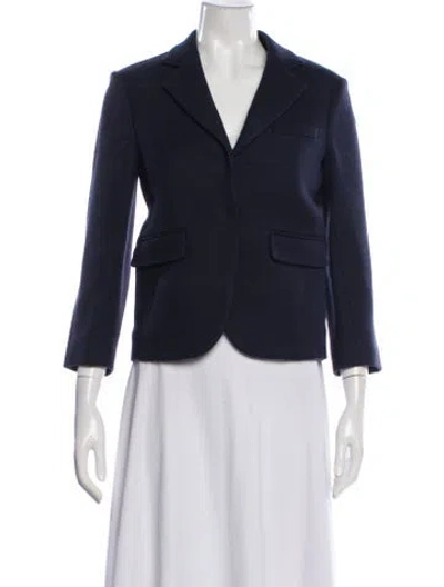 Pre-owned Celine Wool Blazer In Blue