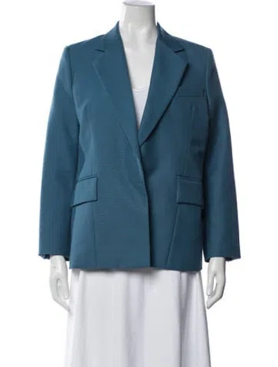 Pre-owned Celine Wool Blazer In Blue