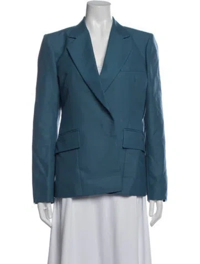 Pre-owned Celine Wool Blazer In Blue
