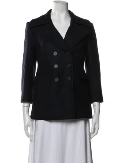 Pre-owned Celine Wool Blazer In Blue