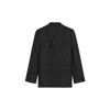 Celine Double-breasted Black Wool Blazer With Tailored Fit