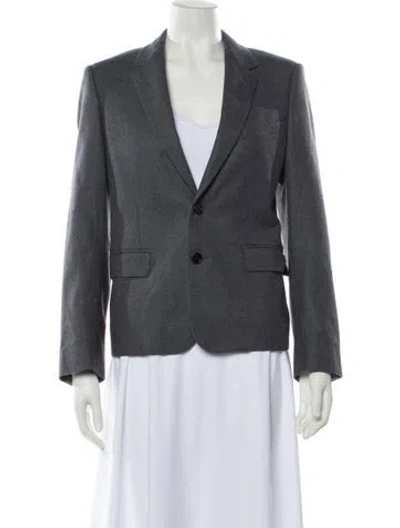 Pre-owned Celine Wool Blazer W/ Tags In Gray