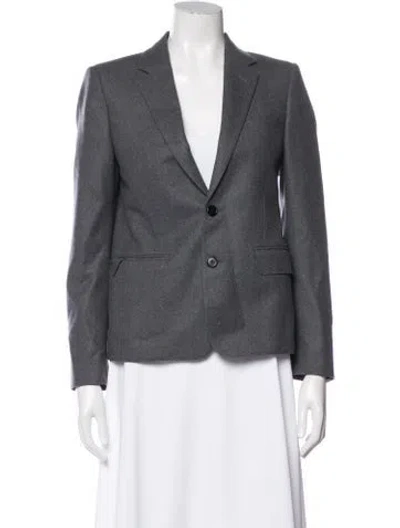 Pre-owned Celine Wool Blazer W/ Tags In Gray