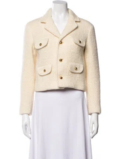 Pre-owned Celine Wool Blazer W/ Tags In Neutrals